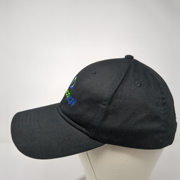 US Ecology Slideback Hat Black One Size Adjustable Embroidered 6 Panel Otto - Picture 3 of 9